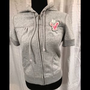 American Eagle Short Sleeve Hoodie